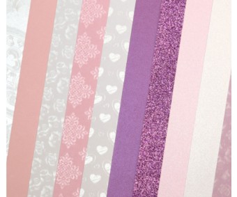 Dekoratiivpaberite komplekt, Pink Shades, A4 210-250g/m2, 10 lehte pakis, Galeria Papieru